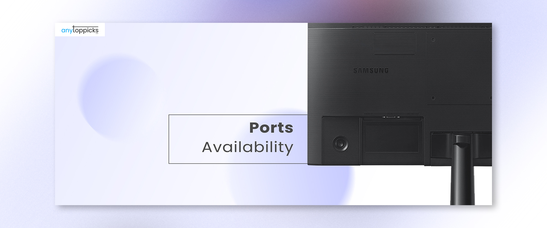 Ports Availability of this 27 inch computer monitor