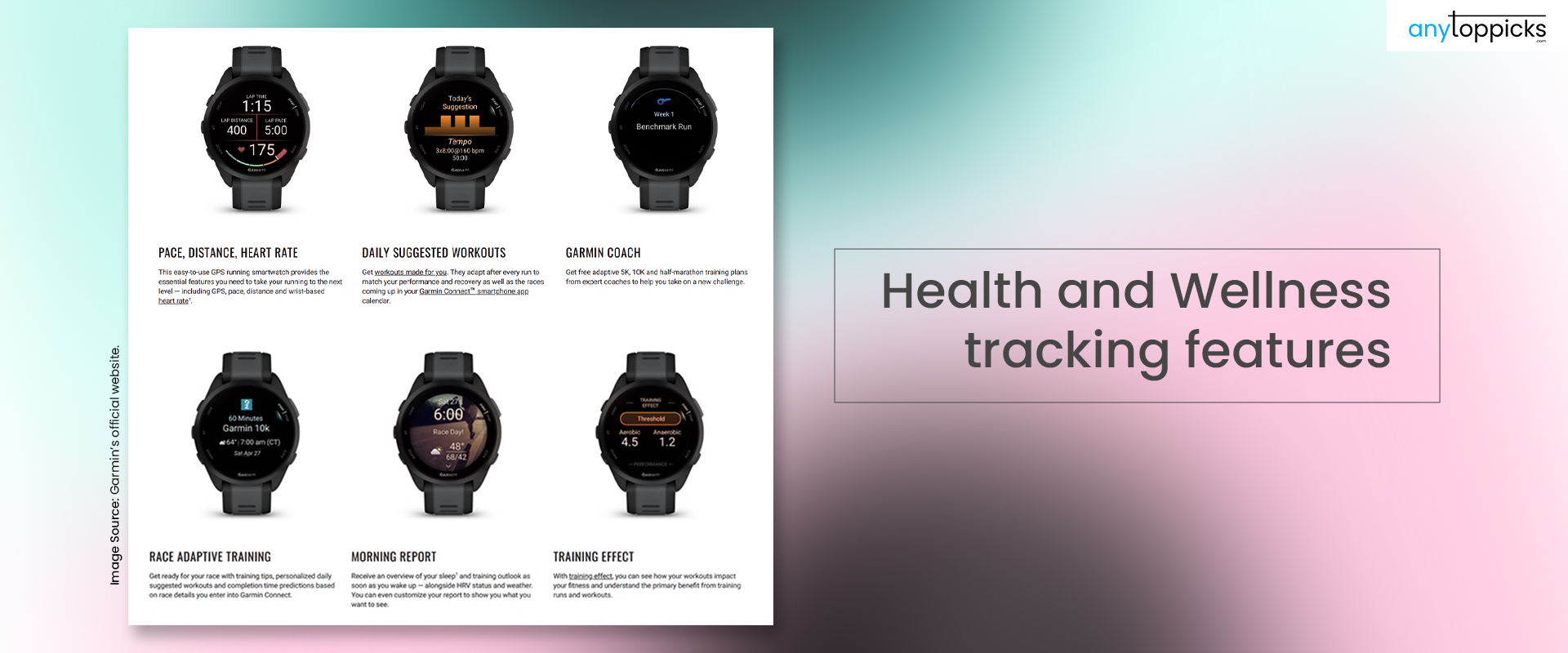 Health and Wellness tracking feature