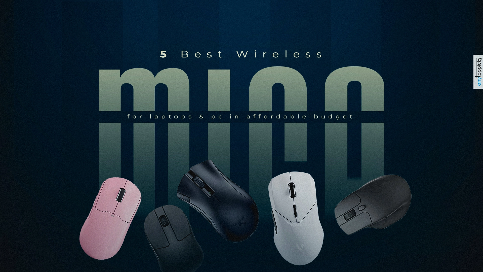 5 Best wireless mice for laptops & pc in affordable budget.